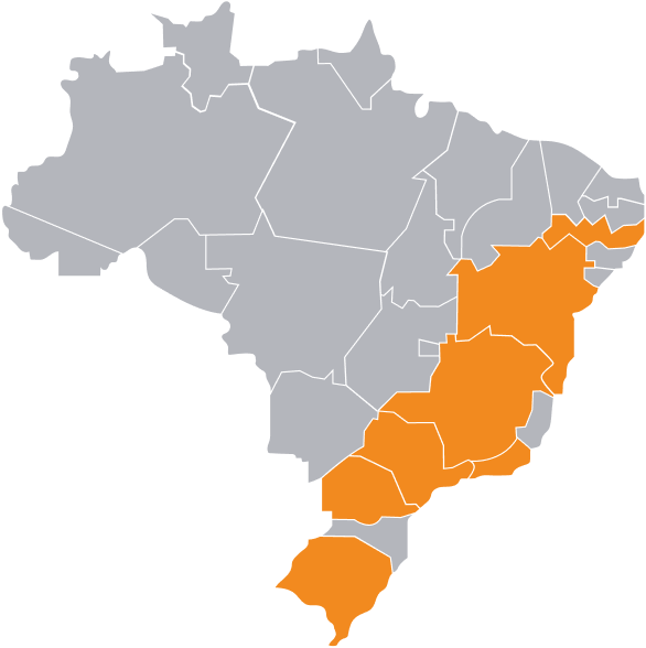 Estados atendidos por MPD